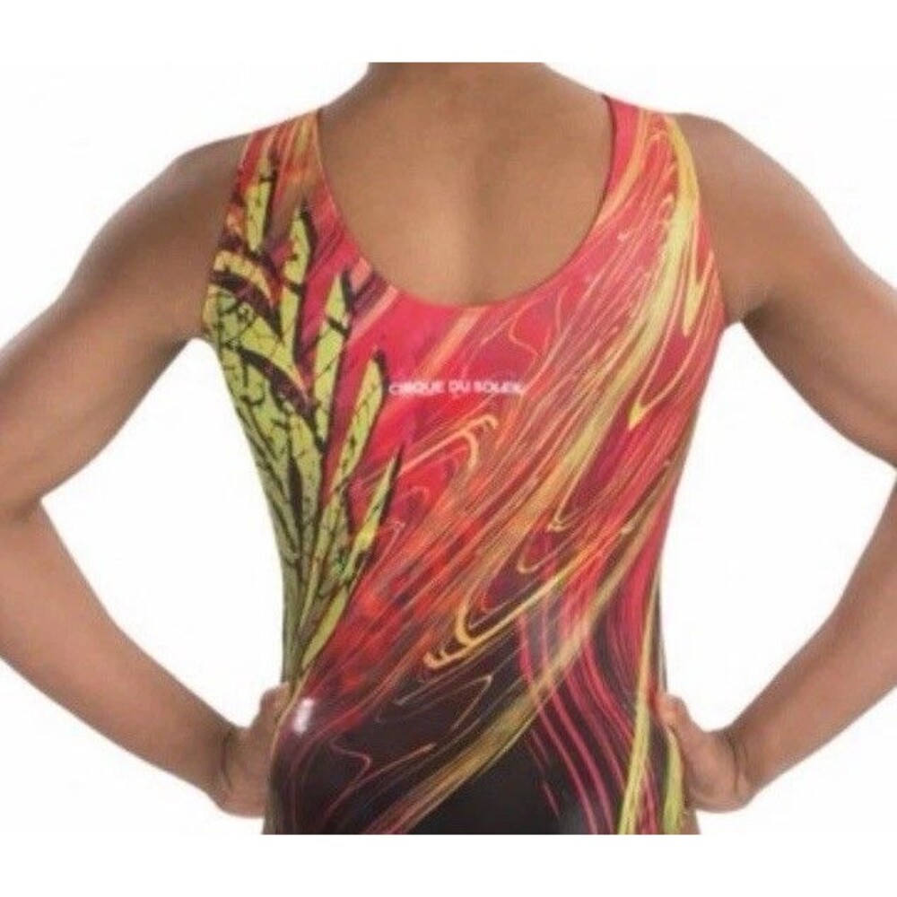 Cirque Du Soleil GK ELITE Gymnastics Leotard COSMIC FLASH Sequin BLING Leo Sz AL